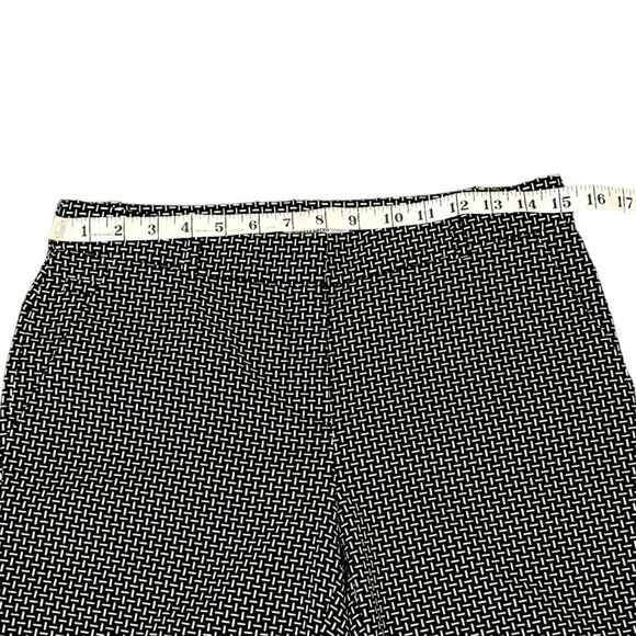 NWT Diane Von Furstenberg Women’s Black And Ivory Geoprint Pants, Size 6, NWT - Picture 7 of 11